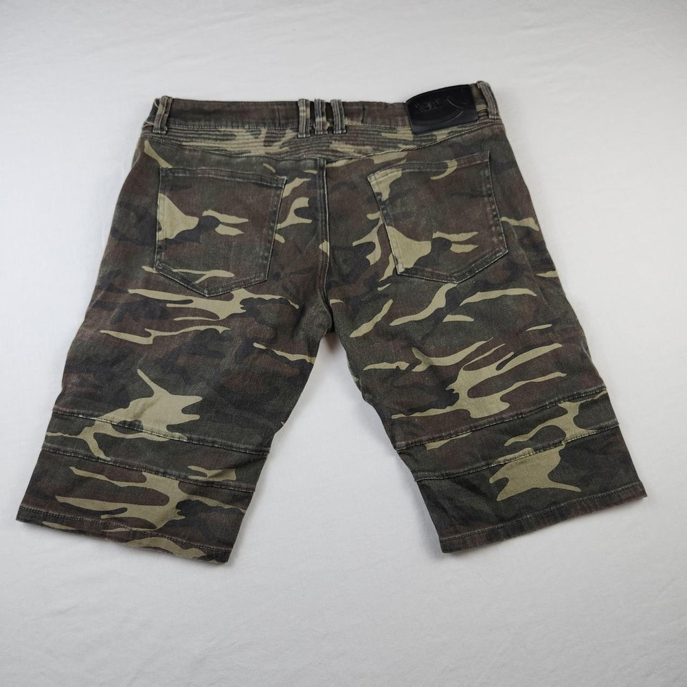 X Ray Mens Military Green Camo Shorts Jorts Moto Skater Y2K Size 32